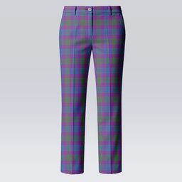 ScotsTee Shop Scottish Lang Modern Clan Women's Tartan Trousers Ladies' Plaid Pants