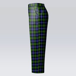 ScotsTee Shop Scottish MacNeill of Barra Modern Women's Tartan Trousers Ladies' Plaid Pants
