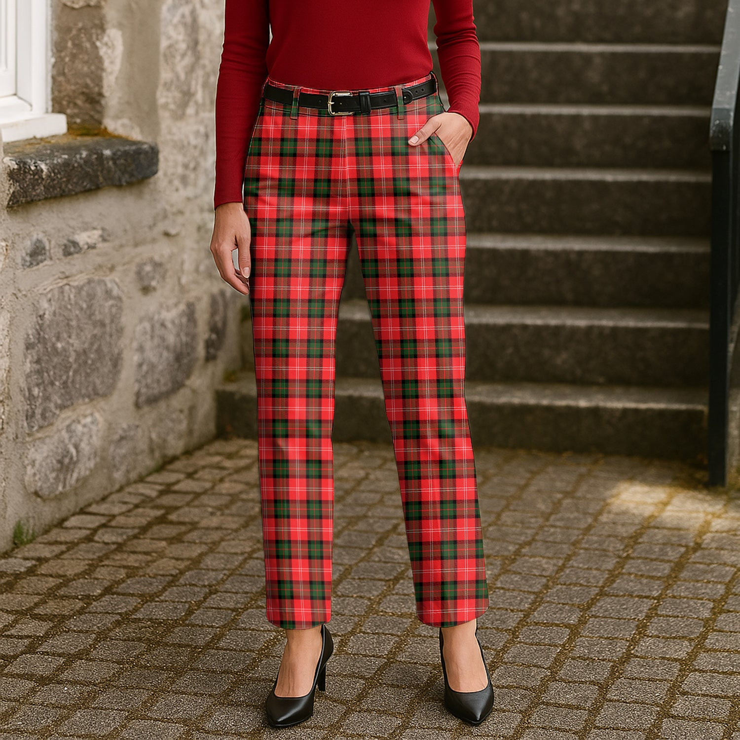 ScotsTee Shop Scottish Nisbet Modern Women's Tartan Trousers Ladies' Plaid Pants