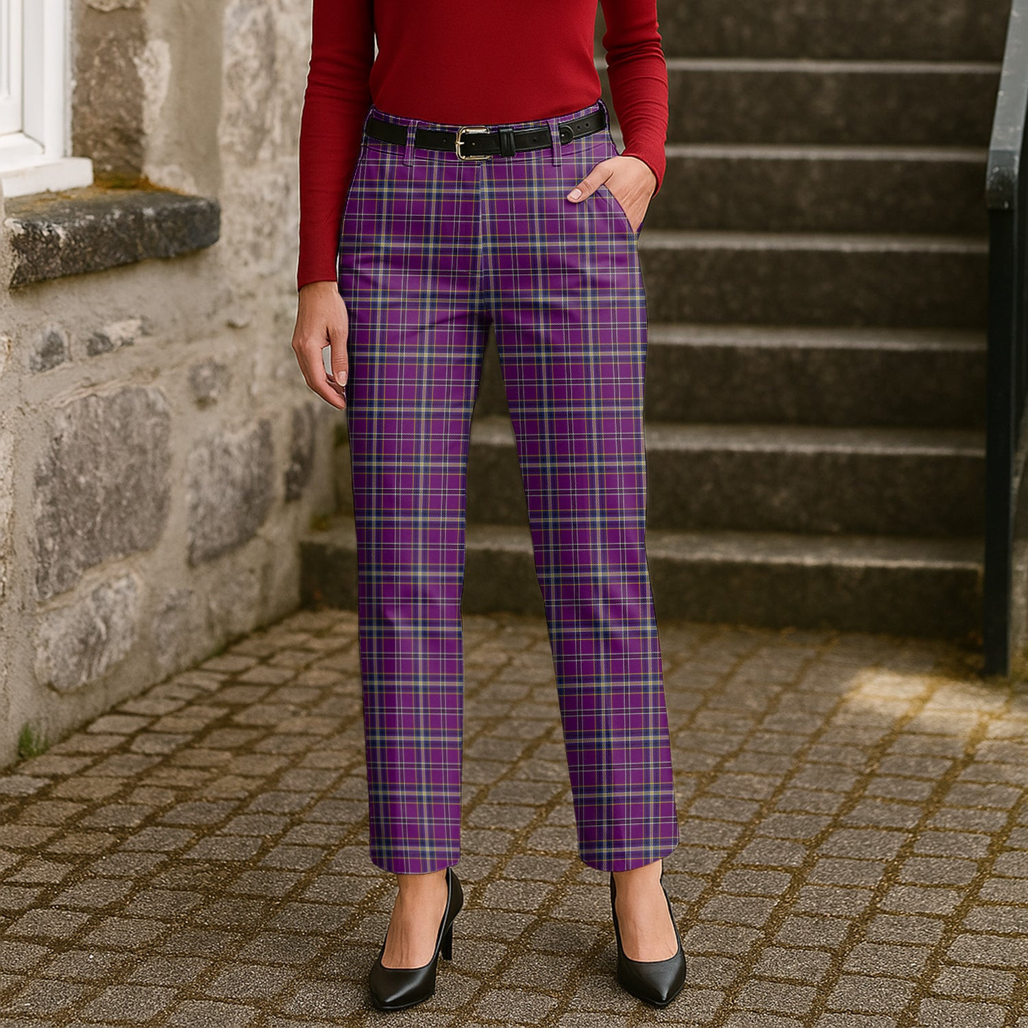 ScotsTee Shop Scottish Regan Women's Tartan Trousers Ladies' Plaid Pants