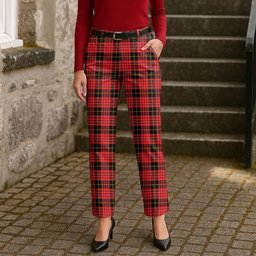 ScotsTee Shop Scottish MacSwan Modern Women's Tartan Trousers Ladies' Plaid Pants