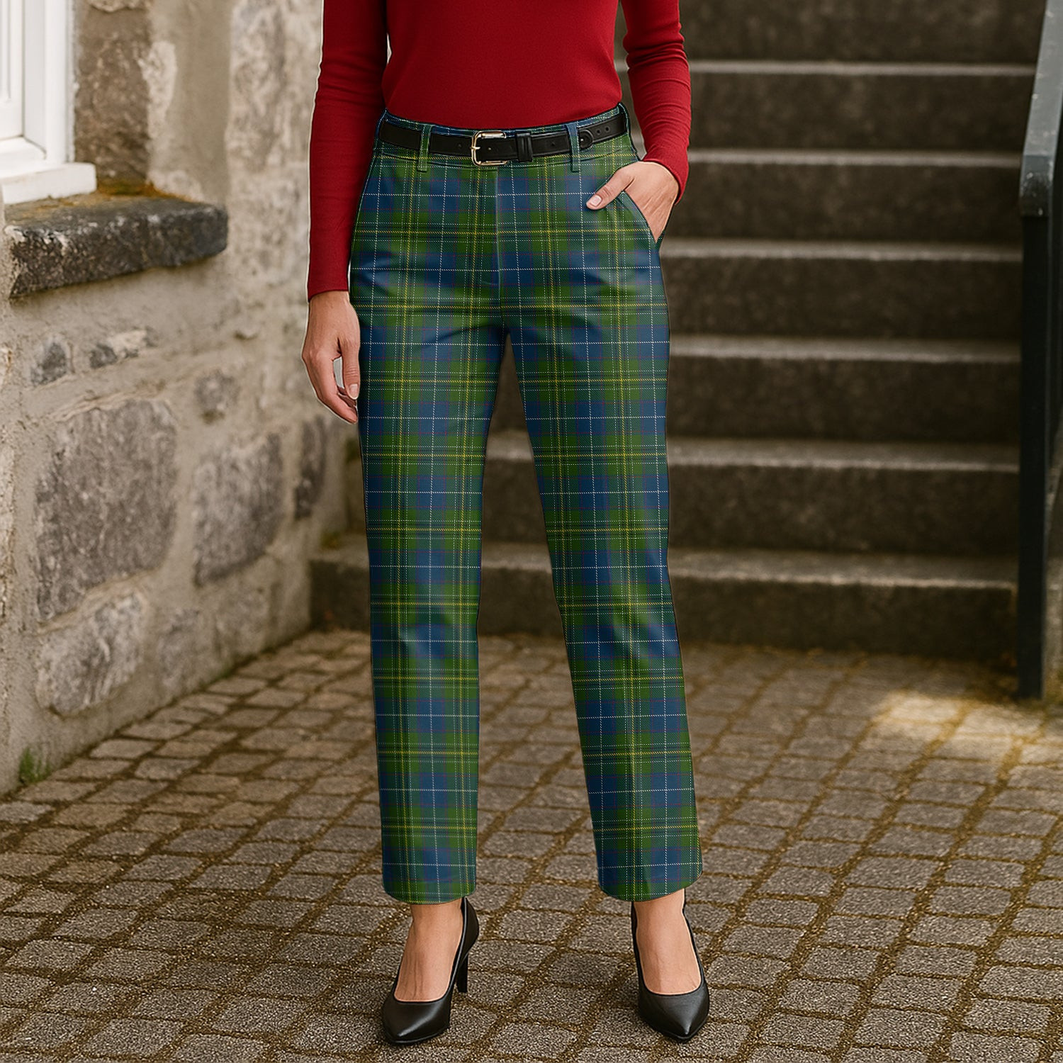 ScotsTee Shop Scottish McAvoy Women's Tartan Trousers Ladies' Plaid Pants