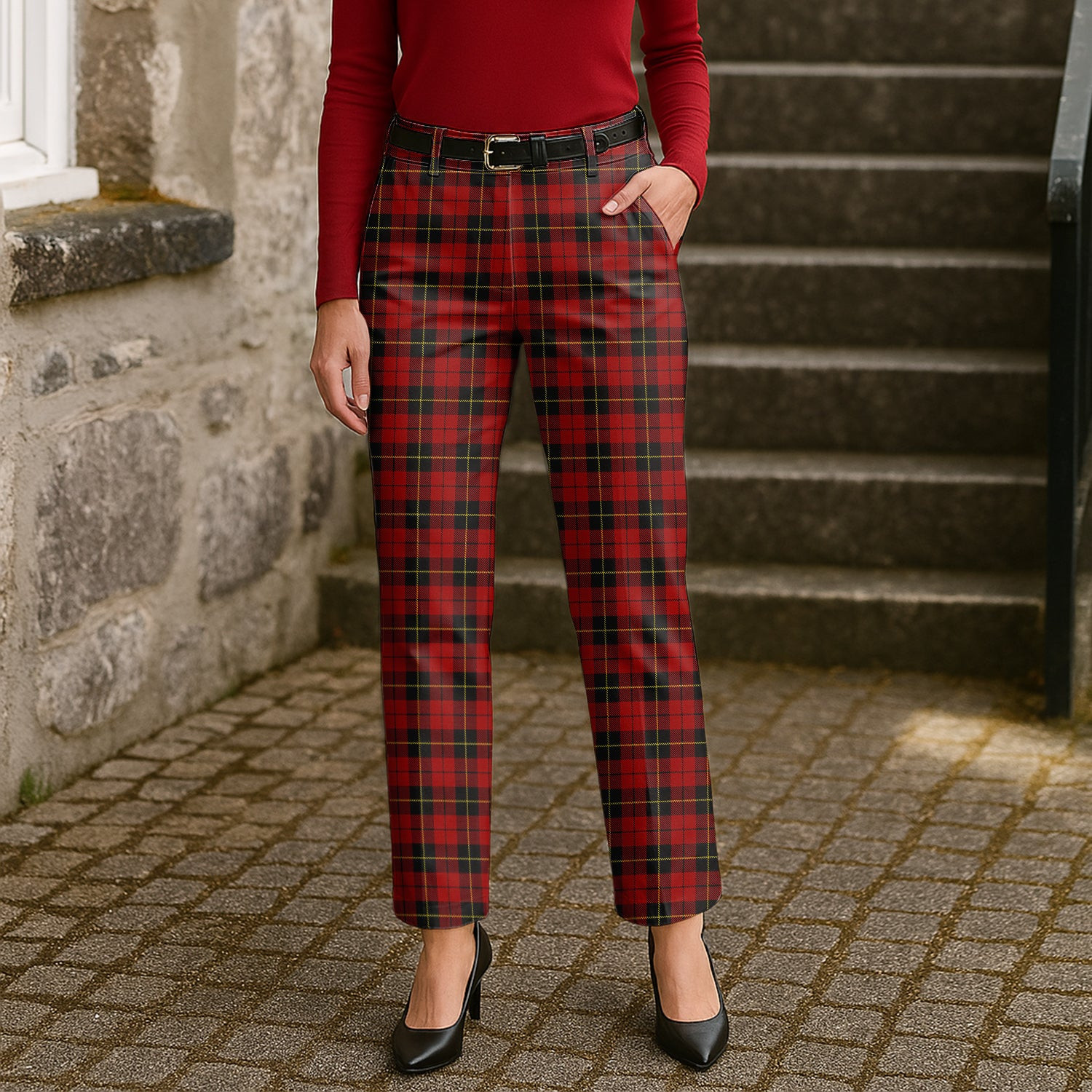 ScotsTee Shop Scottish Wallace Women's Tartan Trousers Ladies' Plaid Pants