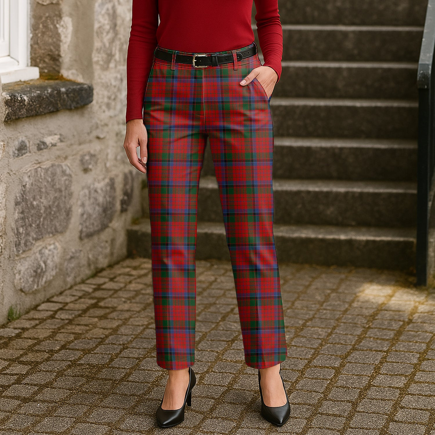 ScotsTee Shop Scottish Nicolson Women's Tartan Trousers Ladies' Plaid Pants