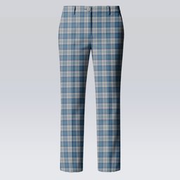 ScotsTee Shop Scottish Menzies Dress Blue & White Women's Tartan Trousers Ladies' Plaid Pants