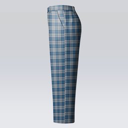 ScotsTee Shop Scottish Menzies Dress Blue & White Women's Tartan Trousers Ladies' Plaid Pants
