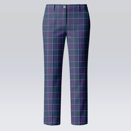 ScotsTee Shop Scottish Navy US Edzell Women's Tartan Trousers Ladies' Plaid Pants