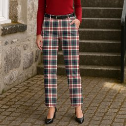 ScotsTee Shop Scottish Robertson Dress Modern Women's Tartan Trousers Ladies' Plaid Pants