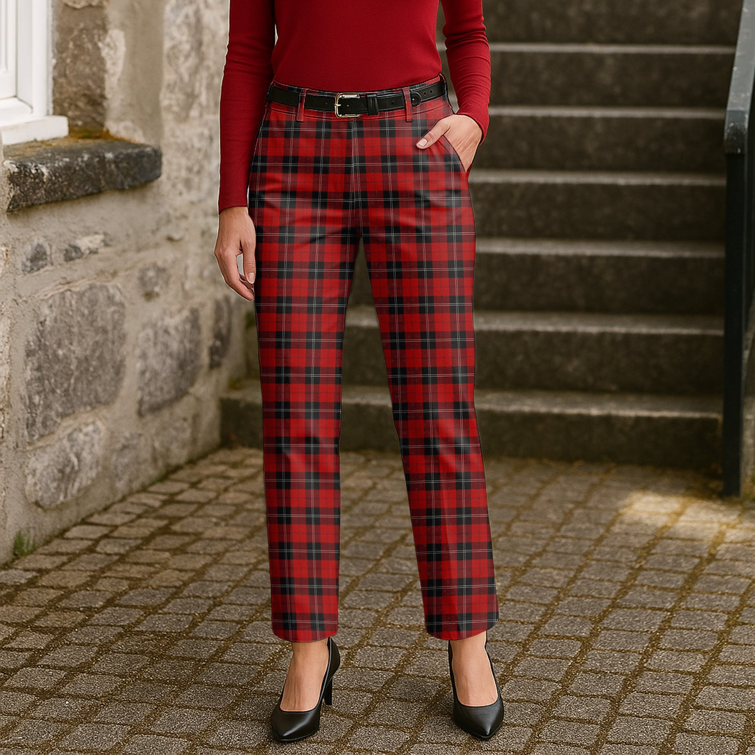 ScotsTee Shop Scottish Ramsay Women's Tartan Trousers Ladies' Plaid Pants
