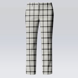 ScotsTee Shop Scottish McFarland Black White Ancient Women's Tartan Trousers Ladies' Plaid Pants