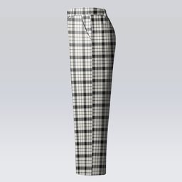 ScotsTee Shop Scottish McFarland Black White Ancient Women's Tartan Trousers Ladies' Plaid Pants