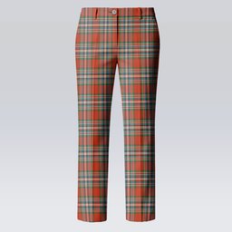 ScotsTee Shop Scottish McFarland Red Ancient Women's Tartan Trousers Ladies' Plaid Pants