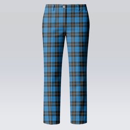 ScotsTee Shop Scottish Ramsay Blue Ancient Women's Tartan Trousers Ladies' Plaid Pants
