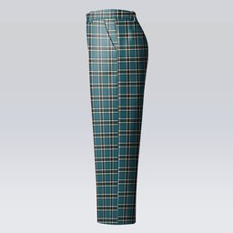 ScotsTee Shop Scottish Thomson Blue Ancient Clan Women's Tartan Trousers Ladies' Plaid Pants