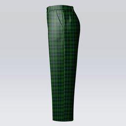 ScotsTee Shop Scottish McCandlish Hunting Green Women's Tartan Trousers Ladies' Plaid Pants
