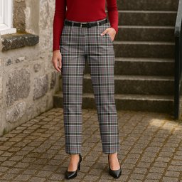 ScotsTee Shop Scottish Thomson Dress Grey Women's Tartan Trousers Ladies' Plaid Pants