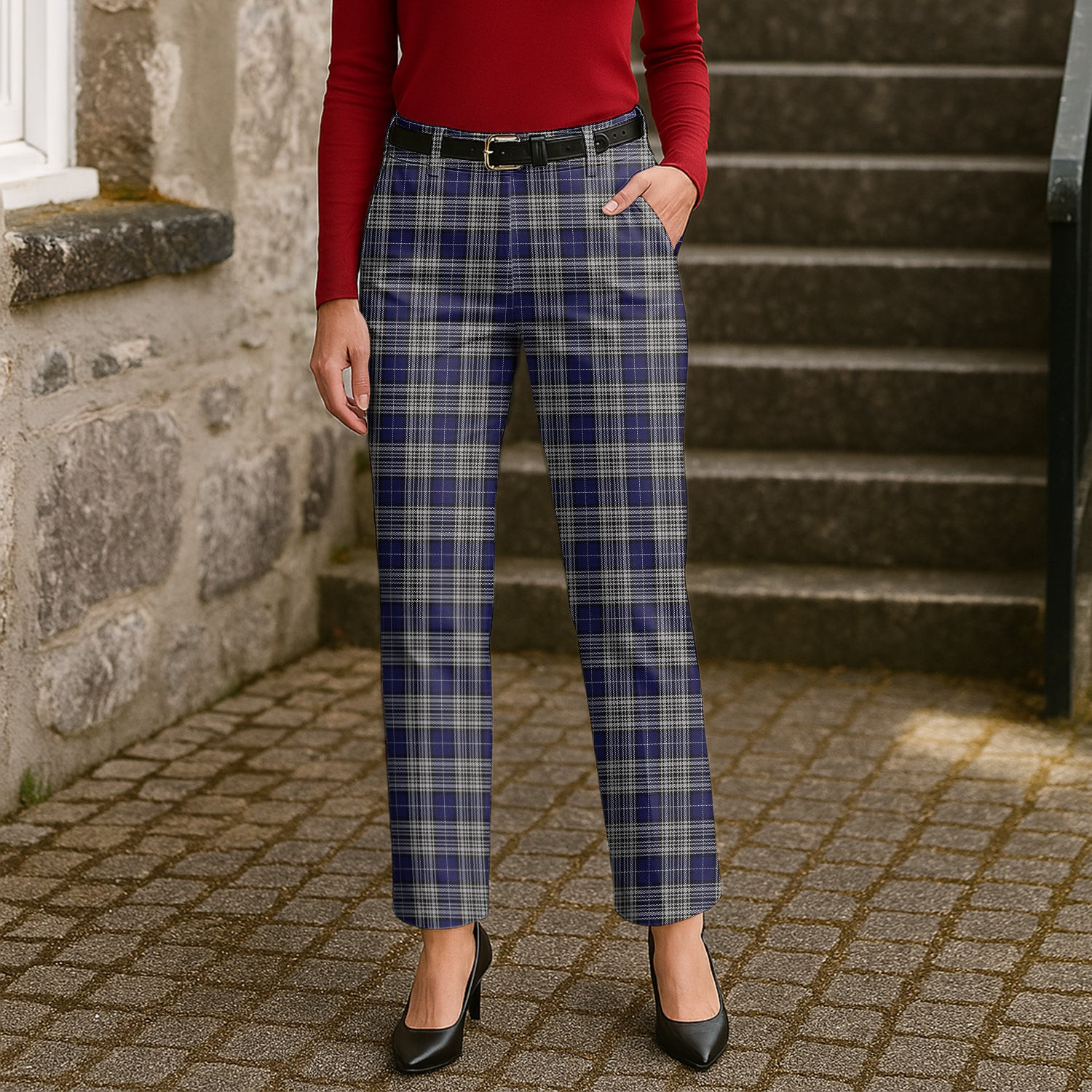 ScotsTee Shop Scottish Napier Women's Tartan Trousers Ladies' Plaid Pants