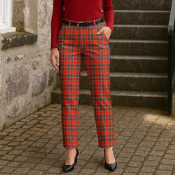ScotsTee Shop Scottish Perthshire District Women's Tartan Trousers Ladies' Plaid Pants