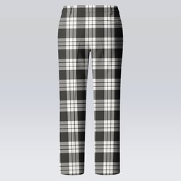 ScotsTee Shop Scottish McFarland Black White Women's Tartan Trousers Ladies' Plaid Pants
