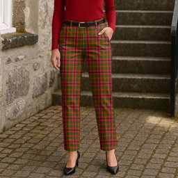 ScotsTee Shop Scottish Nithsdale District Women's Tartan Trousers Ladies' Plaid Pants