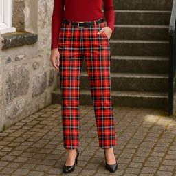 ScotsTee Shop Scottish Marjoribanks SC Women's Tartan Trousers Ladies' Plaid Pants