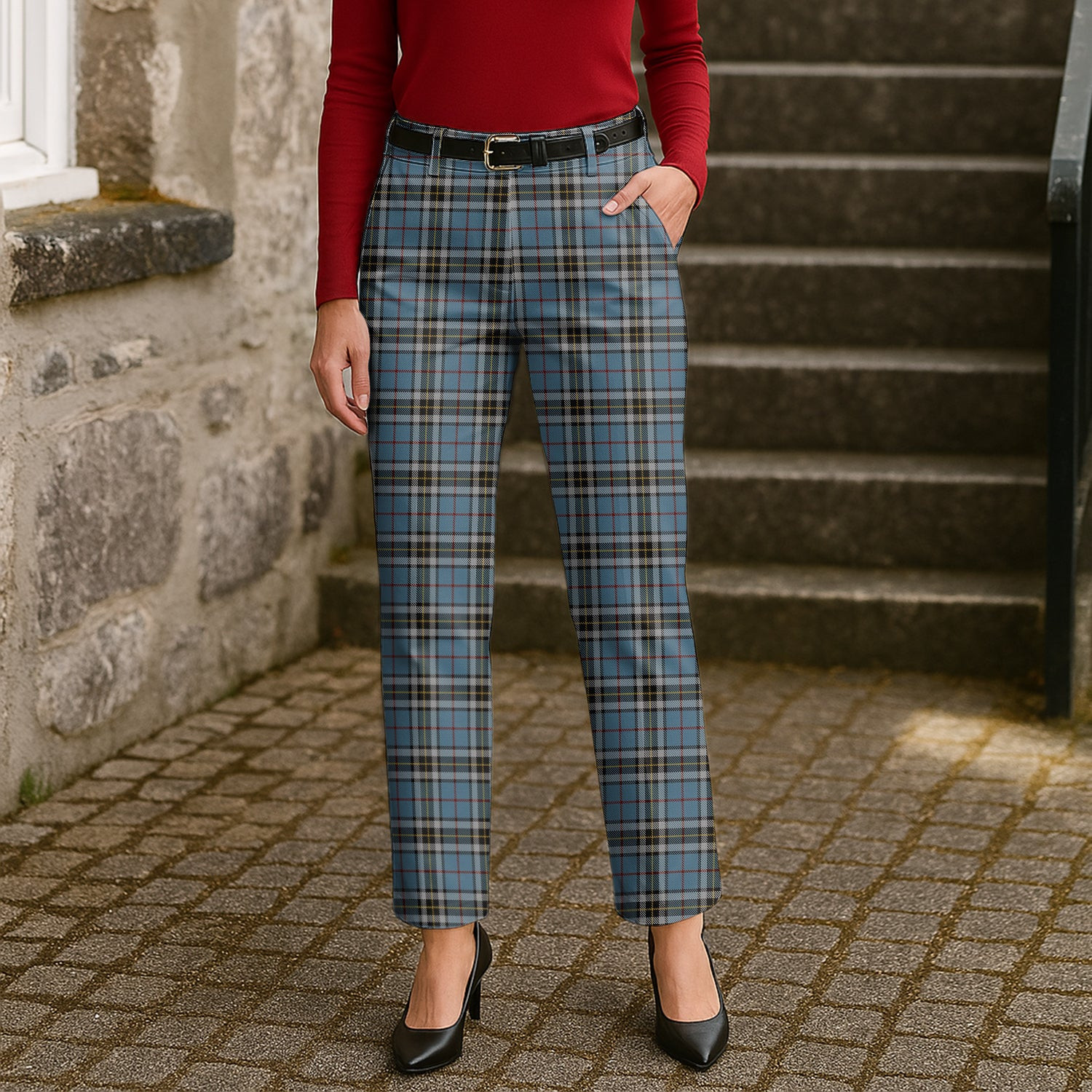 ScotsTee Shop Scottish Thompson Women's Tartan Trousers Ladies' Plaid Pants
