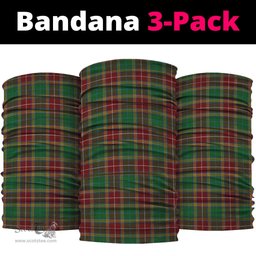 Scottish Baxter Clan Tartan Neck Gaiter, Tartan Bandana, Tartan Headband, Neck Warmer