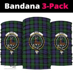 Scottish Blair Clan Family Crest Tartan Neck Gaiter, Tartan Bandana, Tartan Headband, Neck Warmer