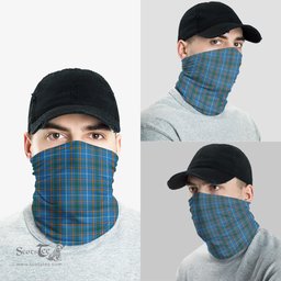 Scottish Bain Clan Tartan Neck Gaiter, Tartan Bandana, Tartan Headband, Neck Warmer