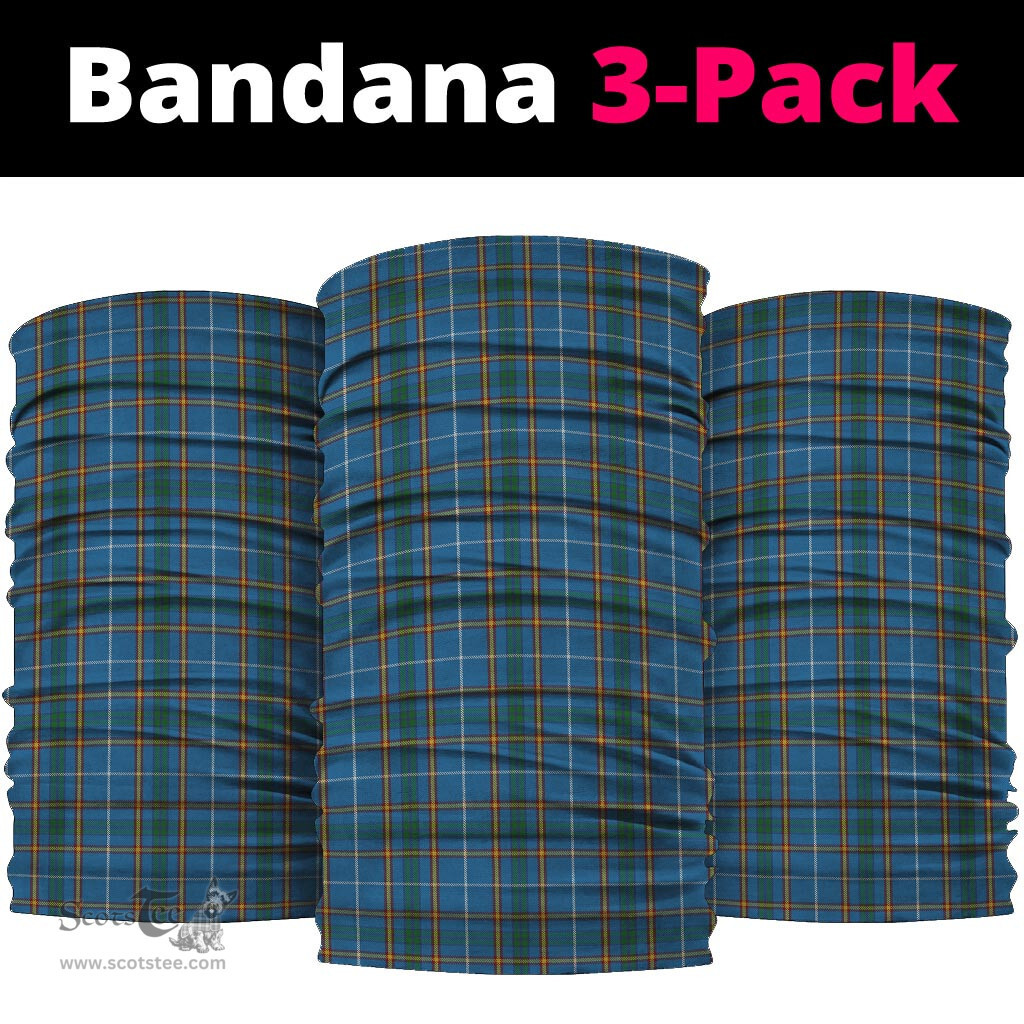 Scottish Bain Clan Tartan Neck Gaiter, Tartan Bandana, Tartan Headband, Neck Warmer