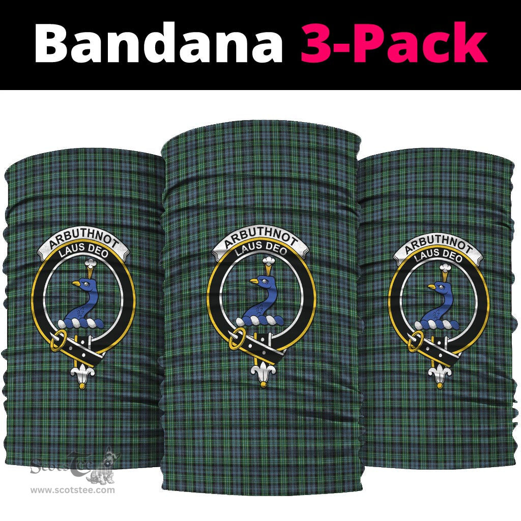 Scottish Arbuthnot Clan Family Crest Tartan Neck Gaiter, Tartan Bandana, Tartan Headband, Neck Warmer
