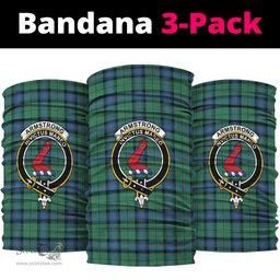 Scottish Armstrong Ancient Clan Family Crest Tartan Neck Gaiter, Tartan Bandana, Tartan Headband, Neck Warmer
