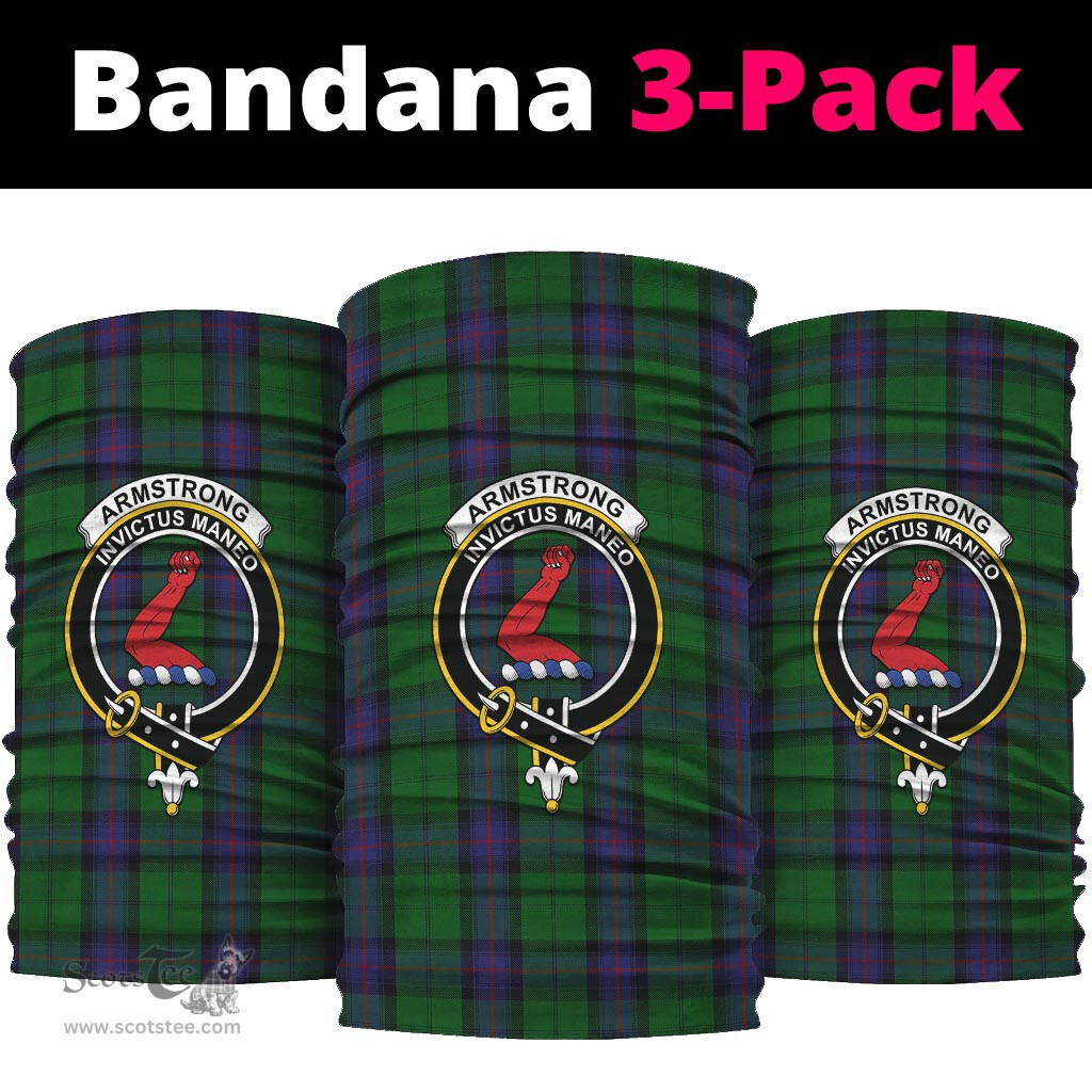 Scottish Armstrong Clan Family Crest Tartan Neck Gaiter, Tartan Bandana, Tartan Headband, Neck Warmer