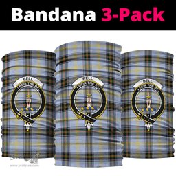 Scottish Bell Clan Family Crest Tartan Neck Gaiter, Tartan Bandana, Tartan Headband, Neck Warmer
