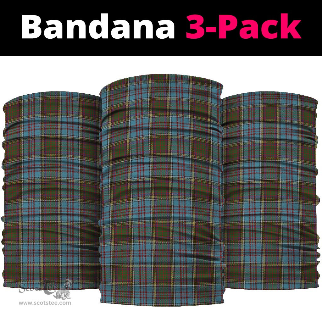 Scottish Anderson Clan Tartan Neck Gaiter, Tartan Bandana, Tartan Headband, Neck Warmer