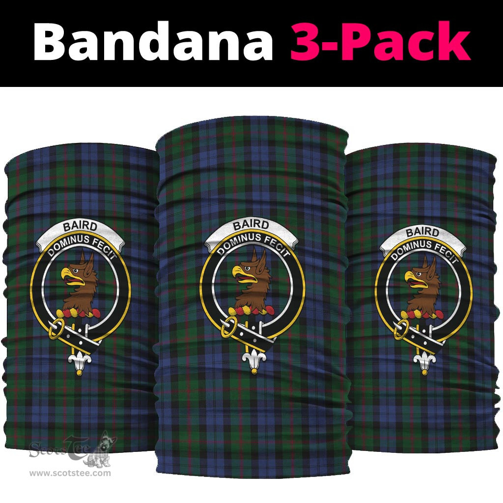 Scottish Baird Clan Family Crest Tartan Neck Gaiter, Tartan Bandana, Tartan Headband, Neck Warmer