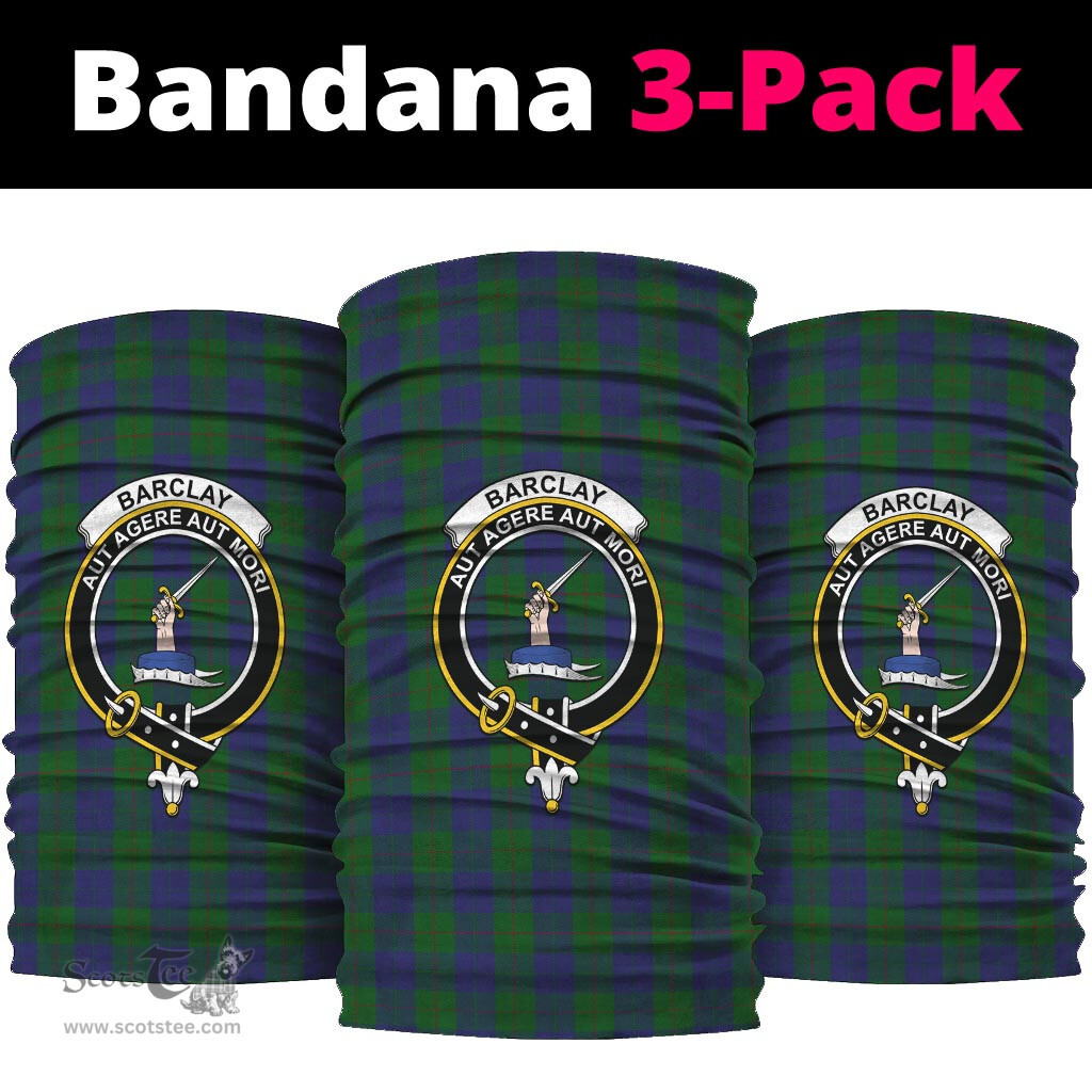 Scottish Barclay Clan Family Crest Tartan Neck Gaiter, Tartan Bandana, Tartan Headband, Neck Warmer