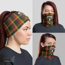 Scottish Buchanan Clan Family Crest Tartan Neck Gaiter, Tartan Bandana, Tartan Headband, Neck Warmer