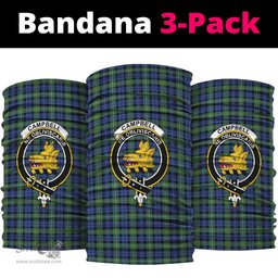 Scottish Campbell Argyll Ancient Clan Family Crest Tartan Neck Gaiter, Tartan Bandana, Tartan Headband, Neck Warmer