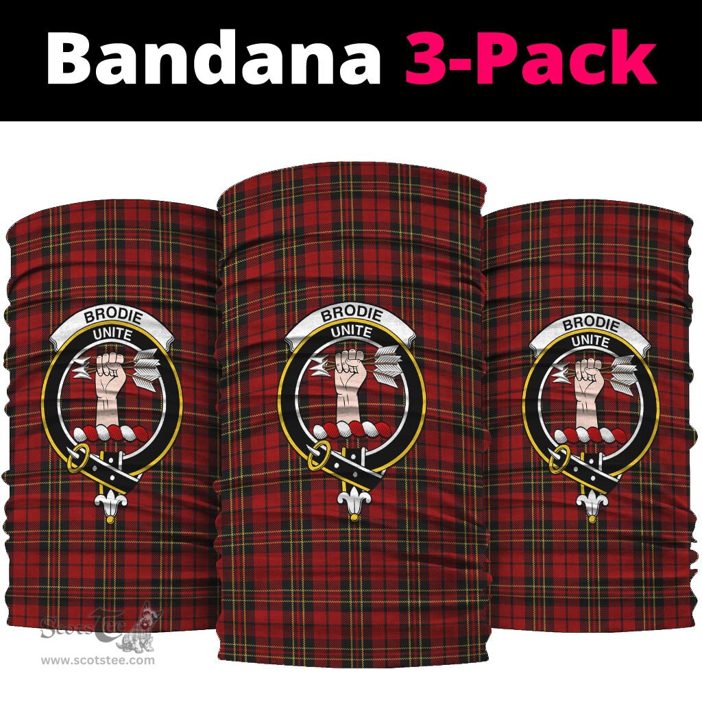 Scottish Brodie Clan Family Crest Tartan Neck Gaiter, Tartan Bandana, Tartan Headband, Neck Warmer