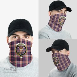 Scottish Carnegie Clan Family Crest Tartan Neck Gaiter, Tartan Bandana, Tartan Headband, Neck Warmer