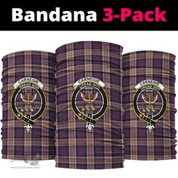 Scottish Carnegie Clan Family Crest Tartan Neck Gaiter, Tartan Bandana, Tartan Headband, Neck Warmer