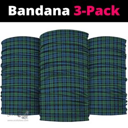 Scottish Campbell Ancient #02 Clan Tartan Neck Gaiter, Tartan Bandana, Tartan Headband, Neck Warmer