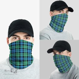 Scottish Campbell Ancient #01 Clan Tartan Neck Gaiter, Tartan Bandana, Tartan Headband, Neck Warmer