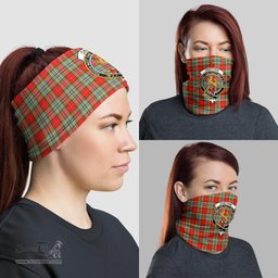 Scottish Chattan Clan Family Crest Tartan Neck Gaiter, Tartan Bandana, Tartan Headband, Neck Warmer