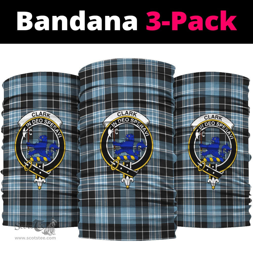 Scottish Clark (Lion) Ancient Clan Family Crest Tartan Neck Gaiter, Tartan Bandana, Tartan Headband, Neck Warmer