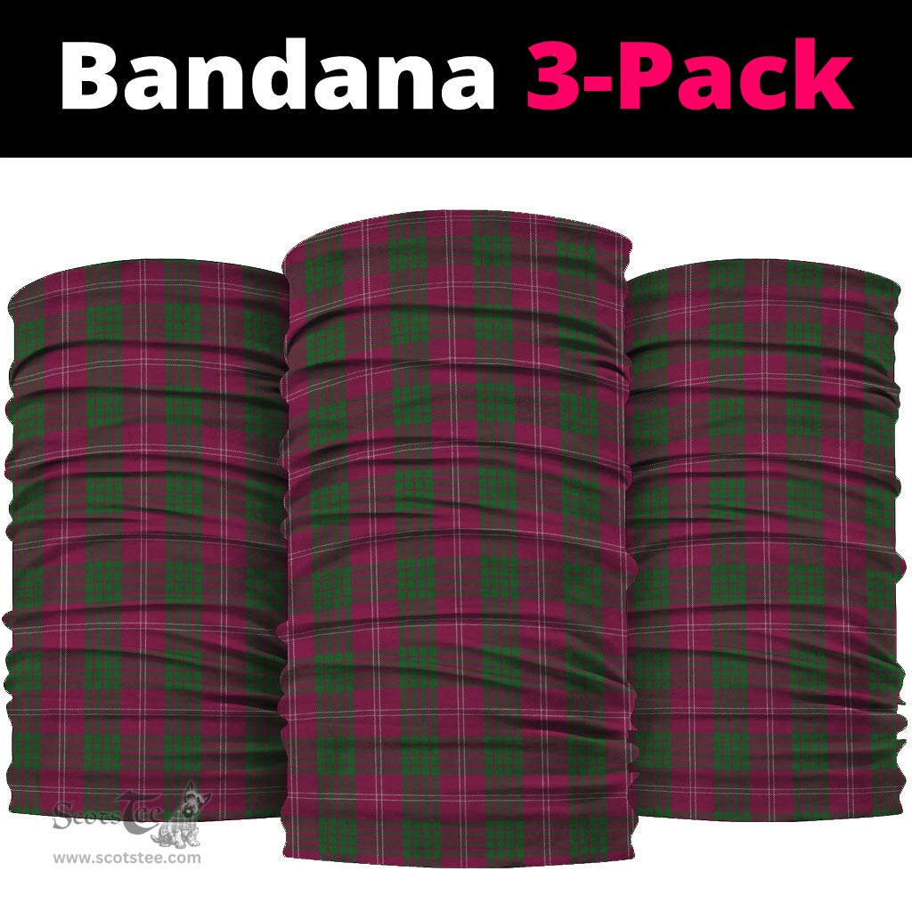 Scottish Crawford Clan Tartan Neck Gaiter, Tartan Bandana, Tartan Headband, Neck Warmer