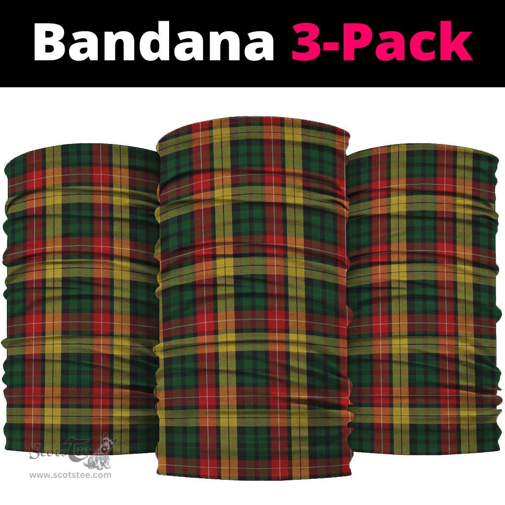 Scottish Buchanan Clan Tartan Neck Gaiter, Tartan Bandana, Tartan Headband, Neck Warmer