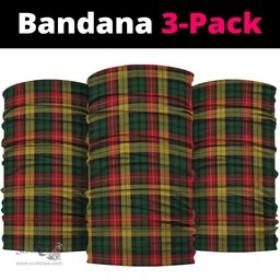 Scottish Buchanan Clan Tartan Neck Gaiter, Tartan Bandana, Tartan Headband, Neck Warmer