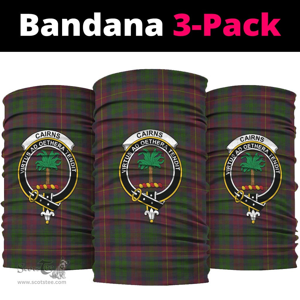 Scottish Cairns Clan Family Crest Tartan Neck Gaiter, Tartan Bandana, Tartan Headband, Neck Warmer